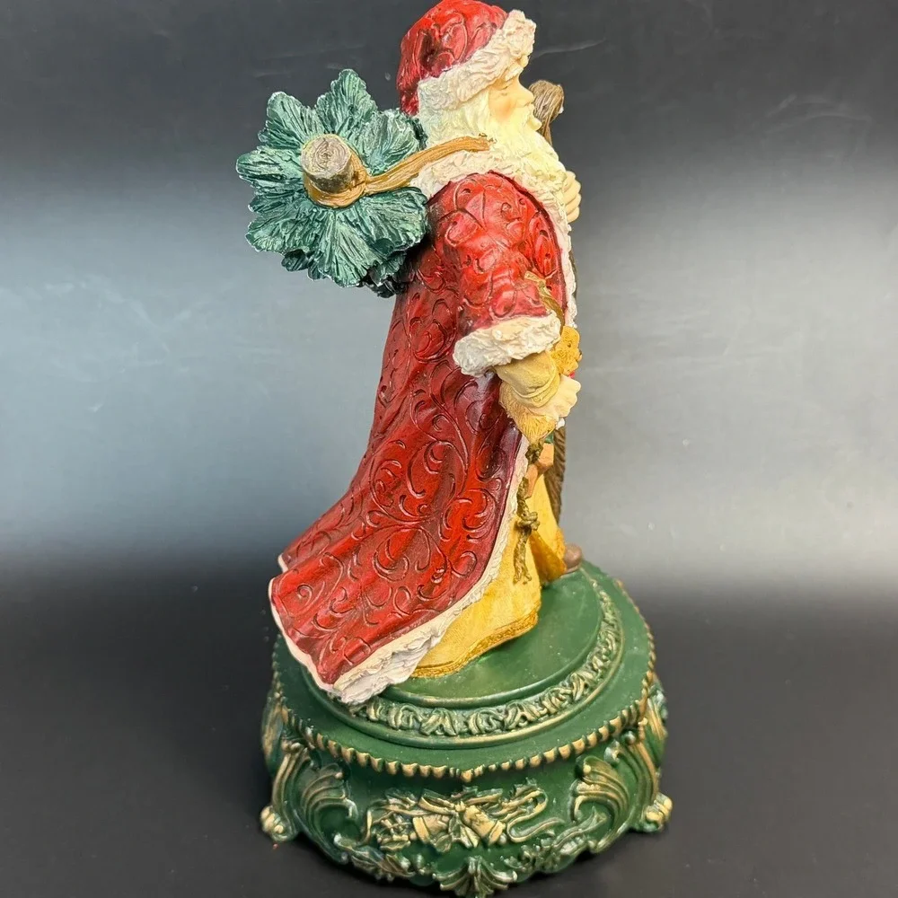 JCPenney Holiday Musical Santa Claus Figurine-Plays Jingle Bells Vintage - Boxed